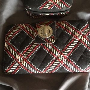 Vera Bradley wallet and small case